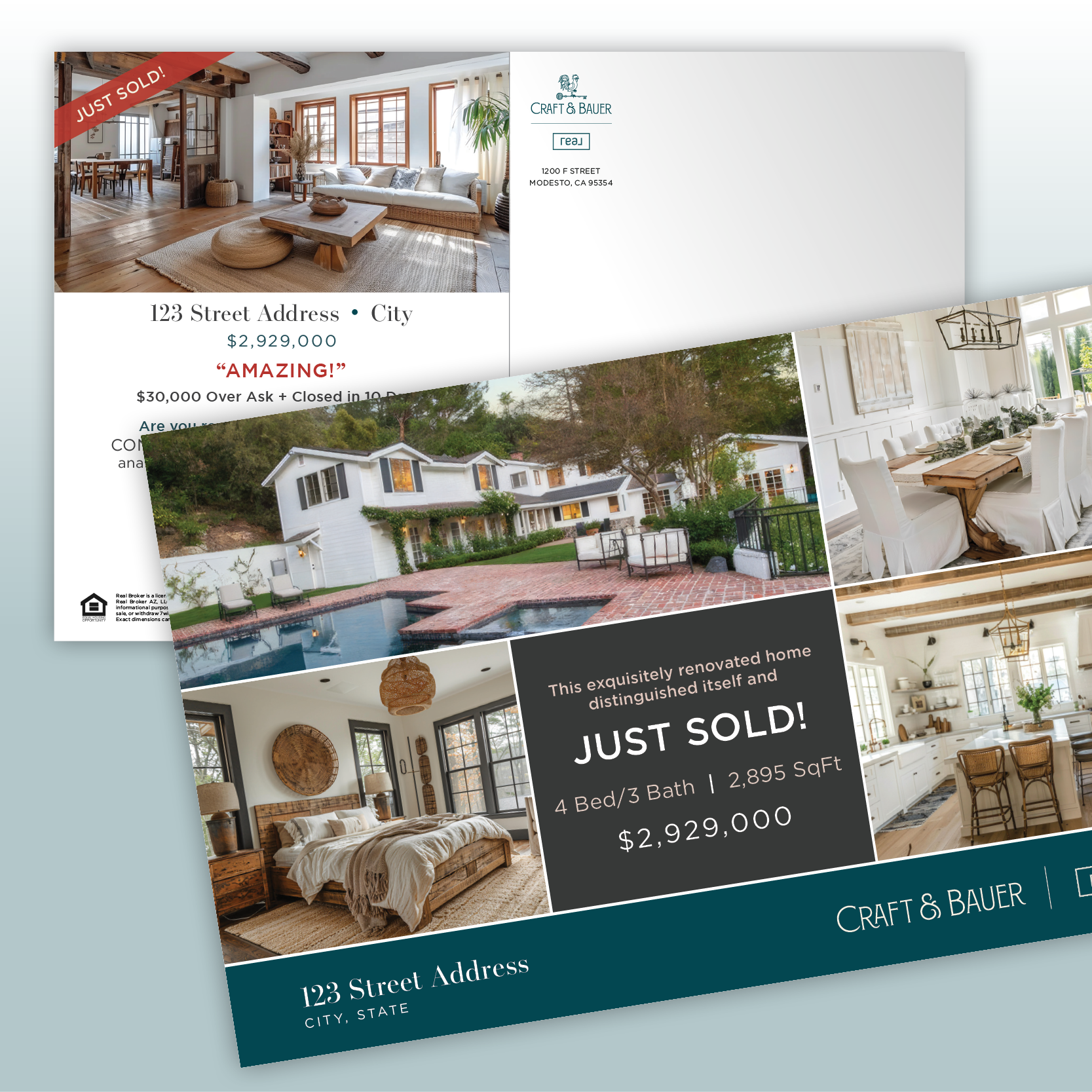 Just Sold Postcard Design