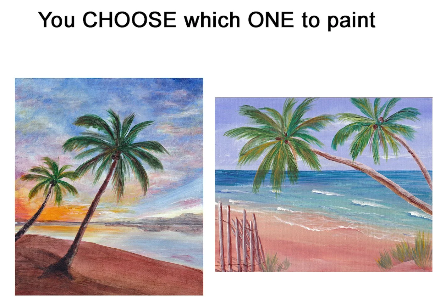 LET'S PAINT the beach!!! JULY 19 class.
