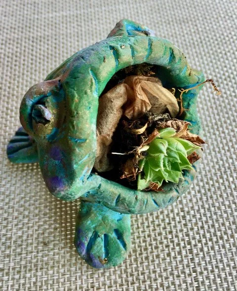 Clay Figurative Planter class