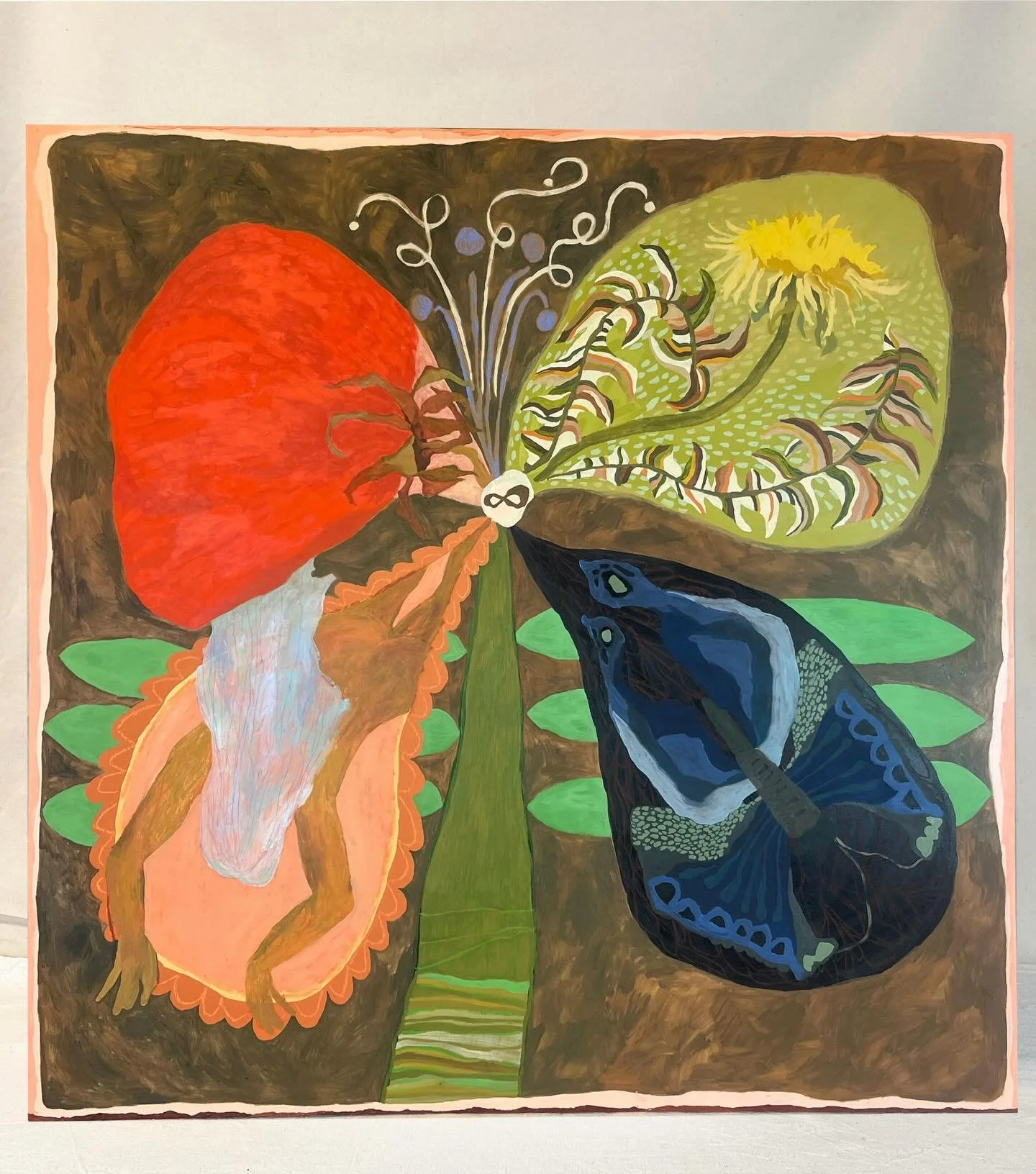 &ldquo;Infinite, with Imagination&rdquo;
48&rdquo;x48&rdquo;
oil on cradled birch panel 

My journey with this painting has been really interesting! I don&rsquo;t even really want to say much about it, because people have come to me with SUCH wildly 