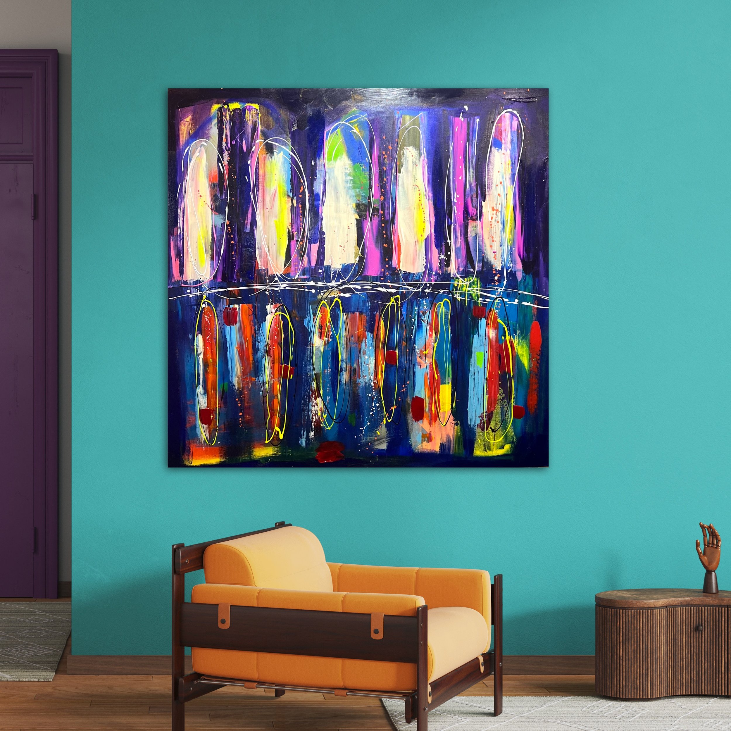 Sound and Vision Abstract Painting