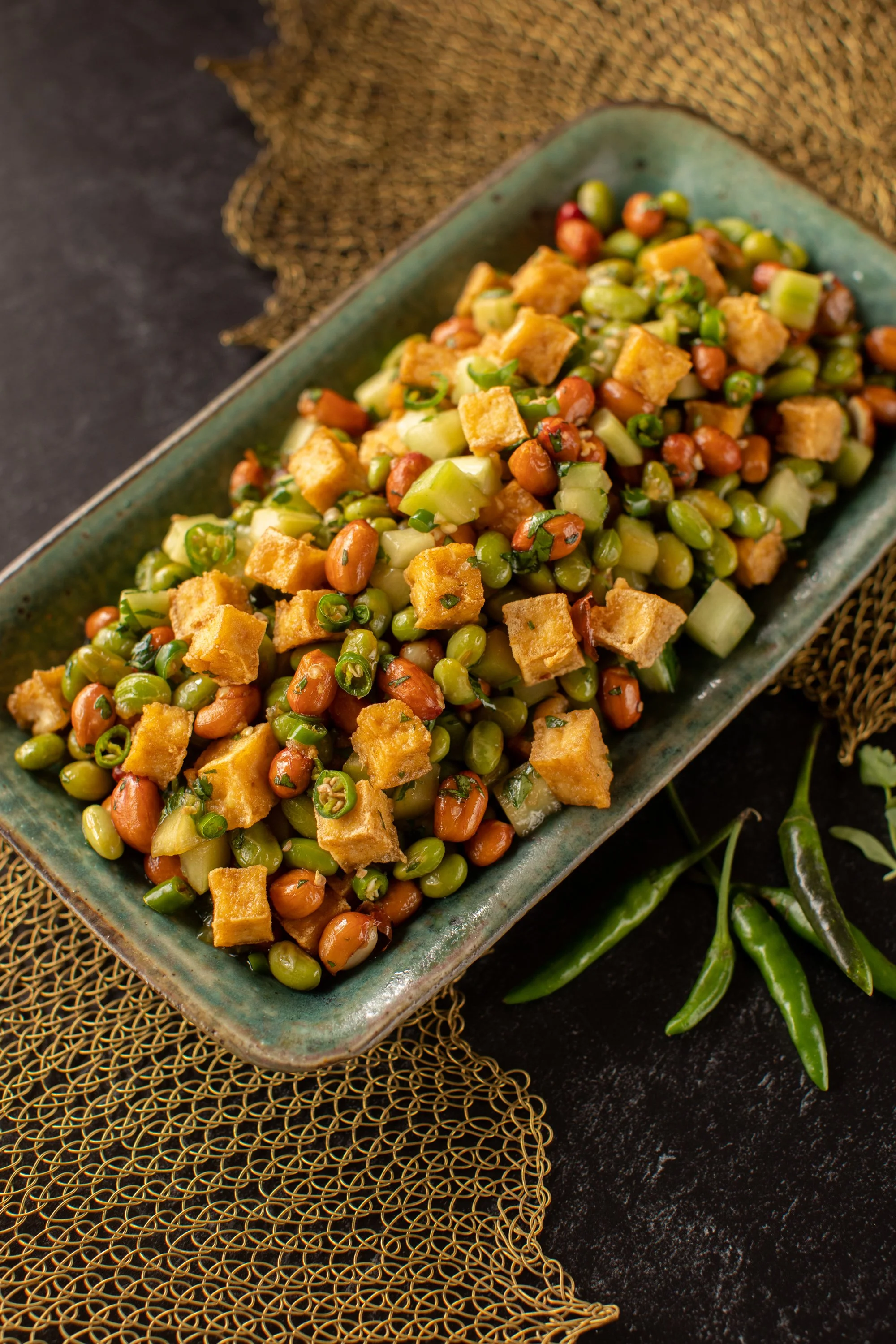 Cucumber and Tofu Salad