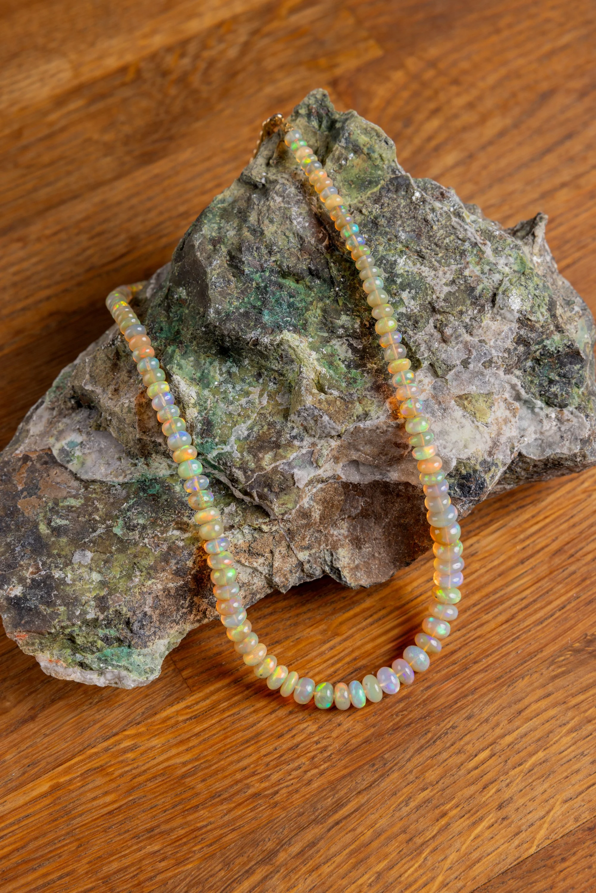 Handmade Ethiopian Opal Necklace