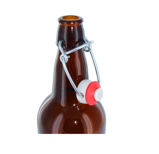 Clear EZ Cap Bottles w/ Swing Top - 1 Liter