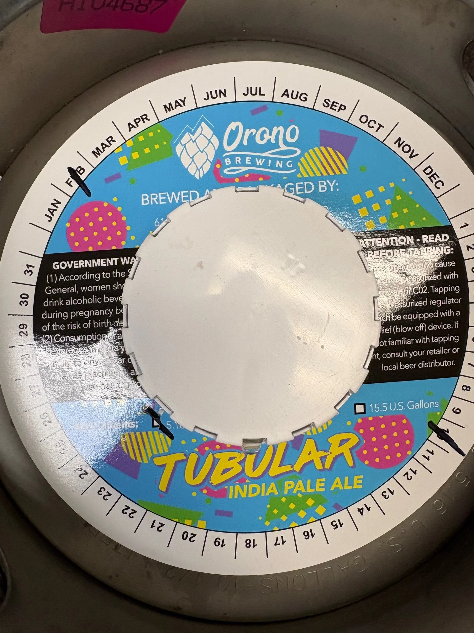 Sixtel Keg Orono Brewing Tubular