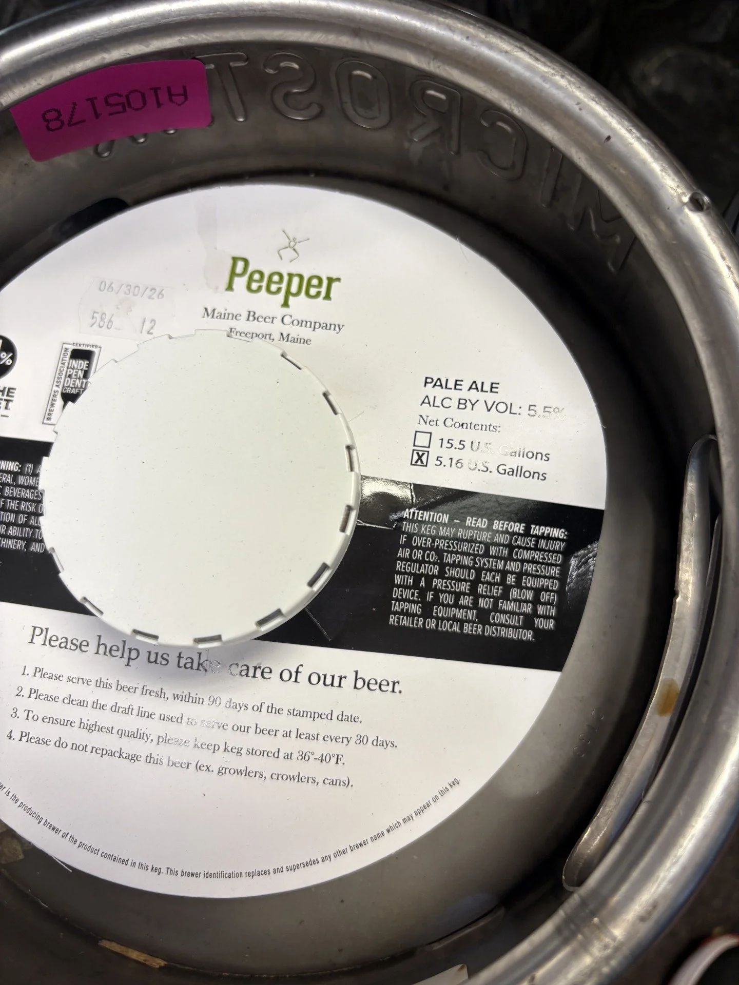 MBC Peeper Keg