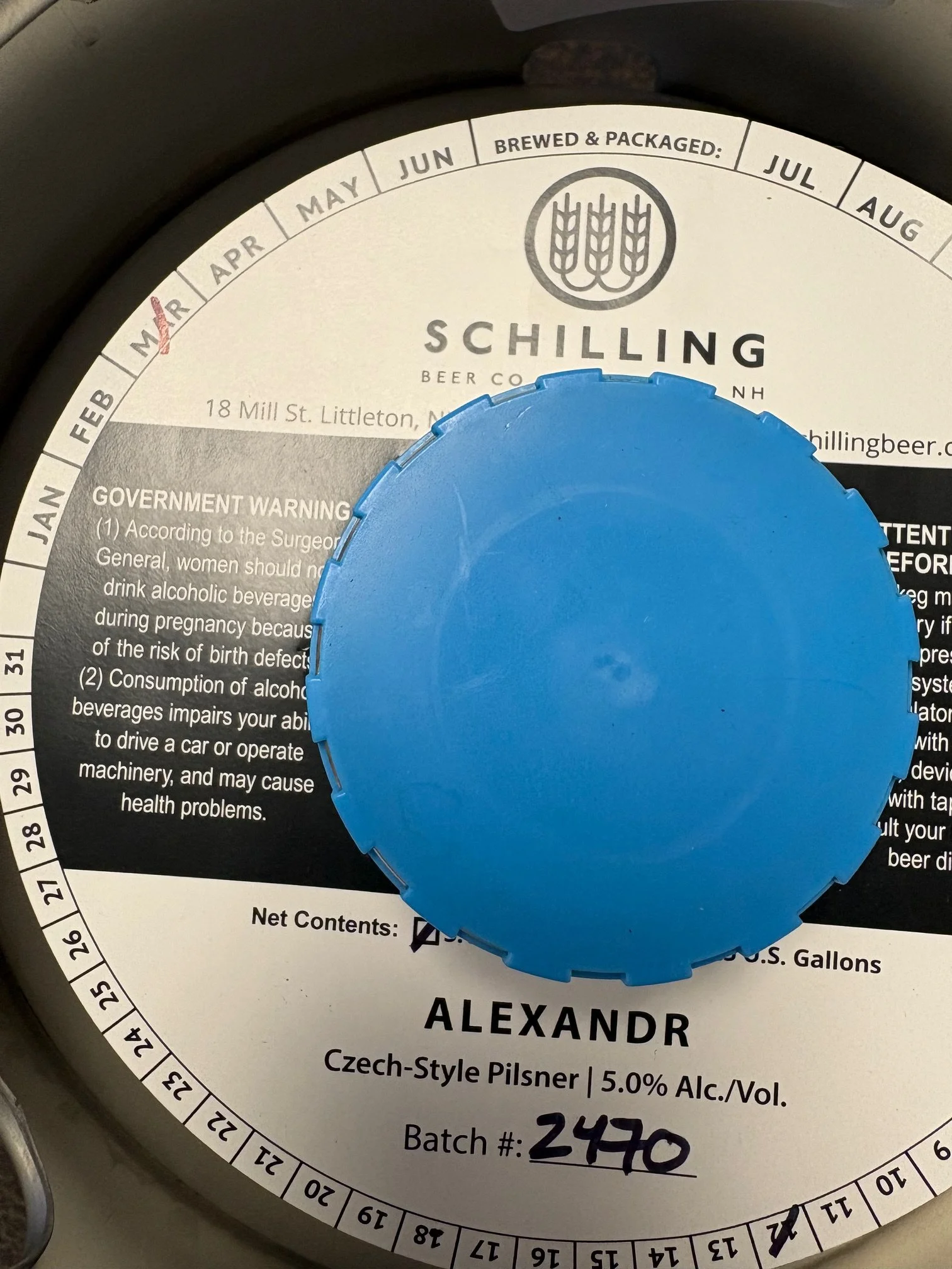 Keg Schilling Alenandr Czech Pilsner