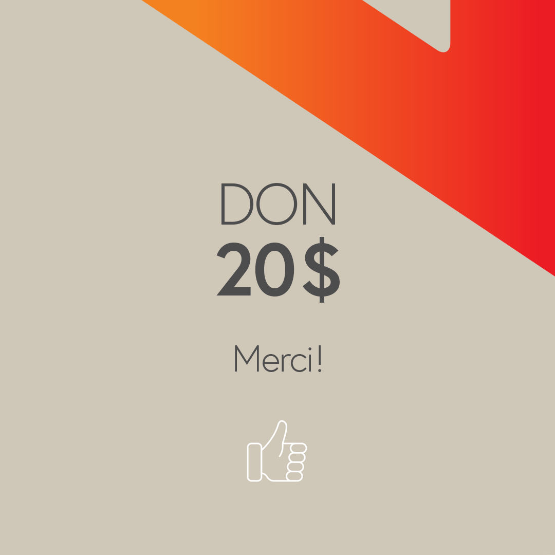 Don de 20 $