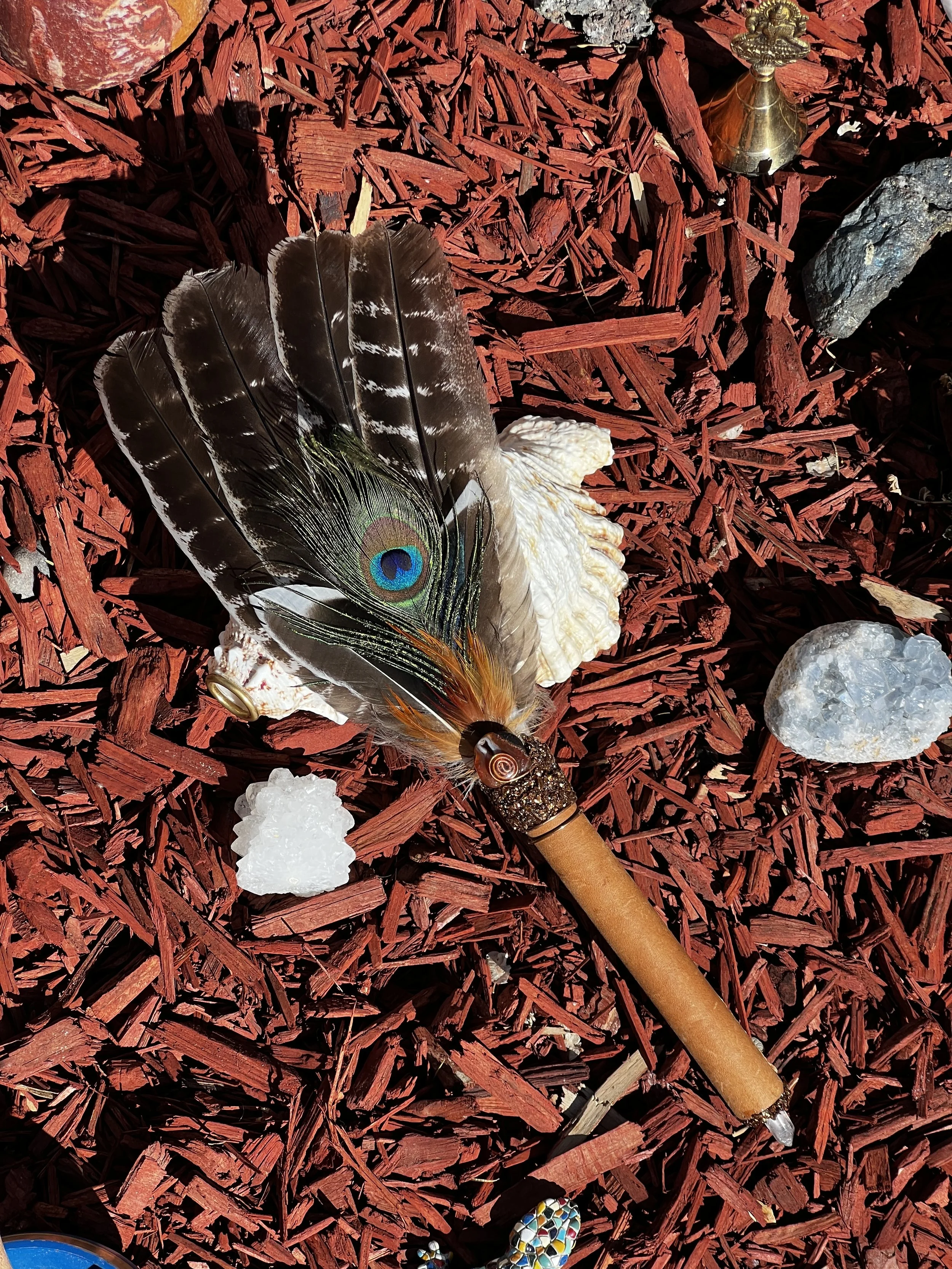 Hand-Crafted Sacred Feather Wands