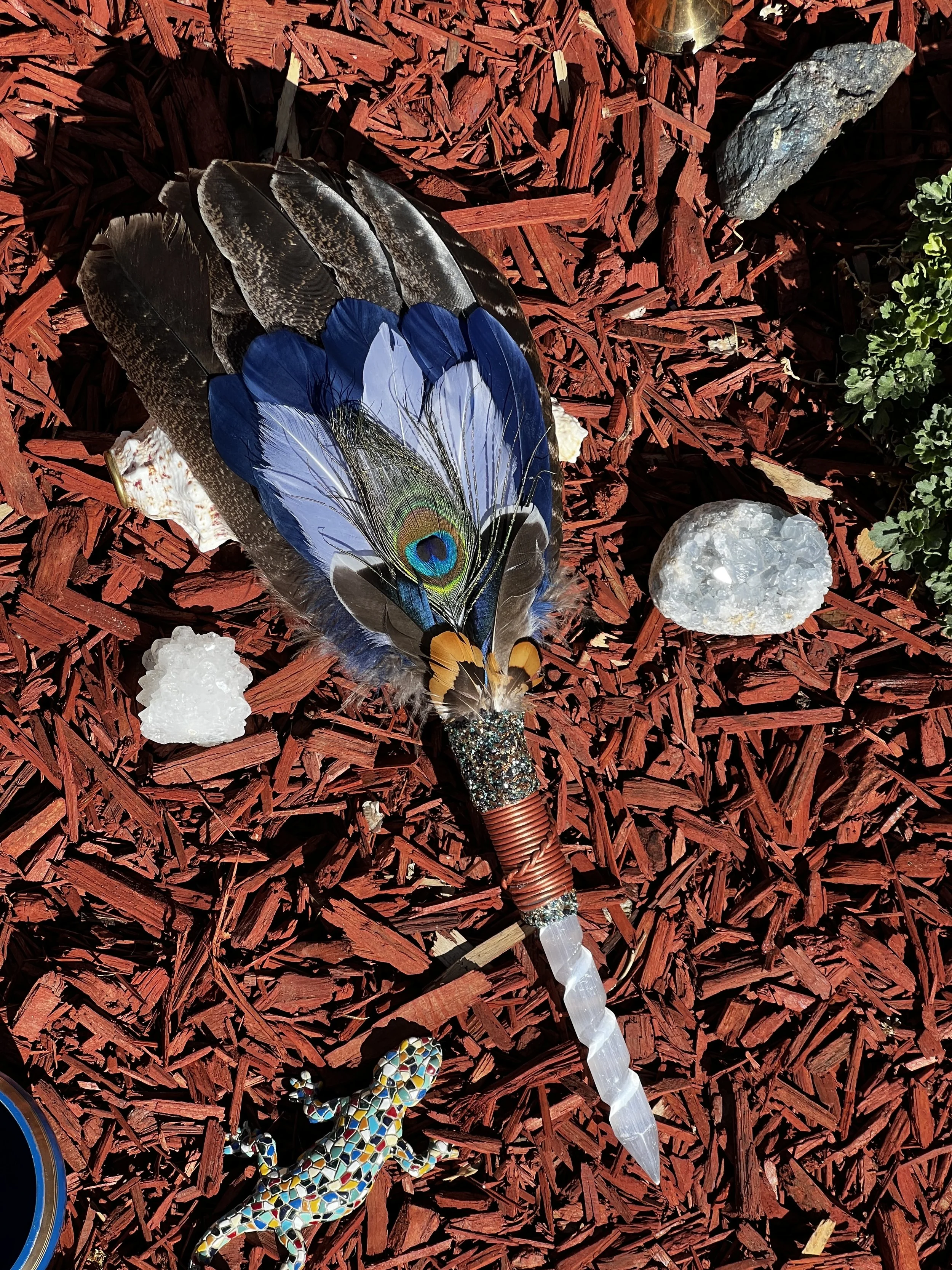 Custom Sacred Feather Wand