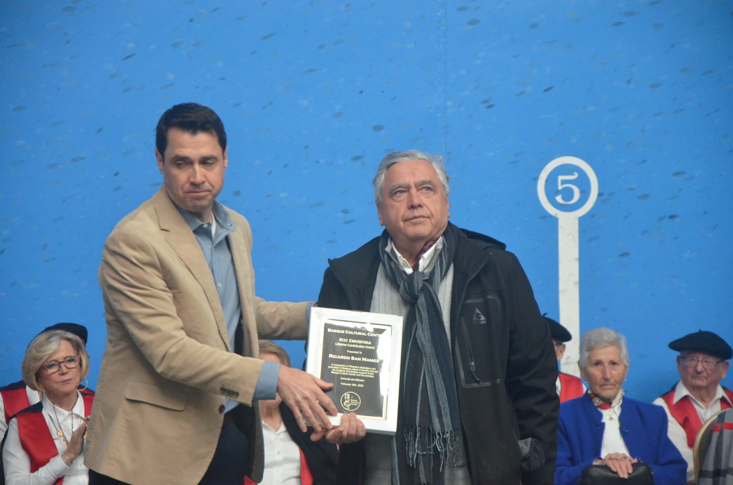 Juan San Mames accepting for his brother Ricardo San Mames (2025)