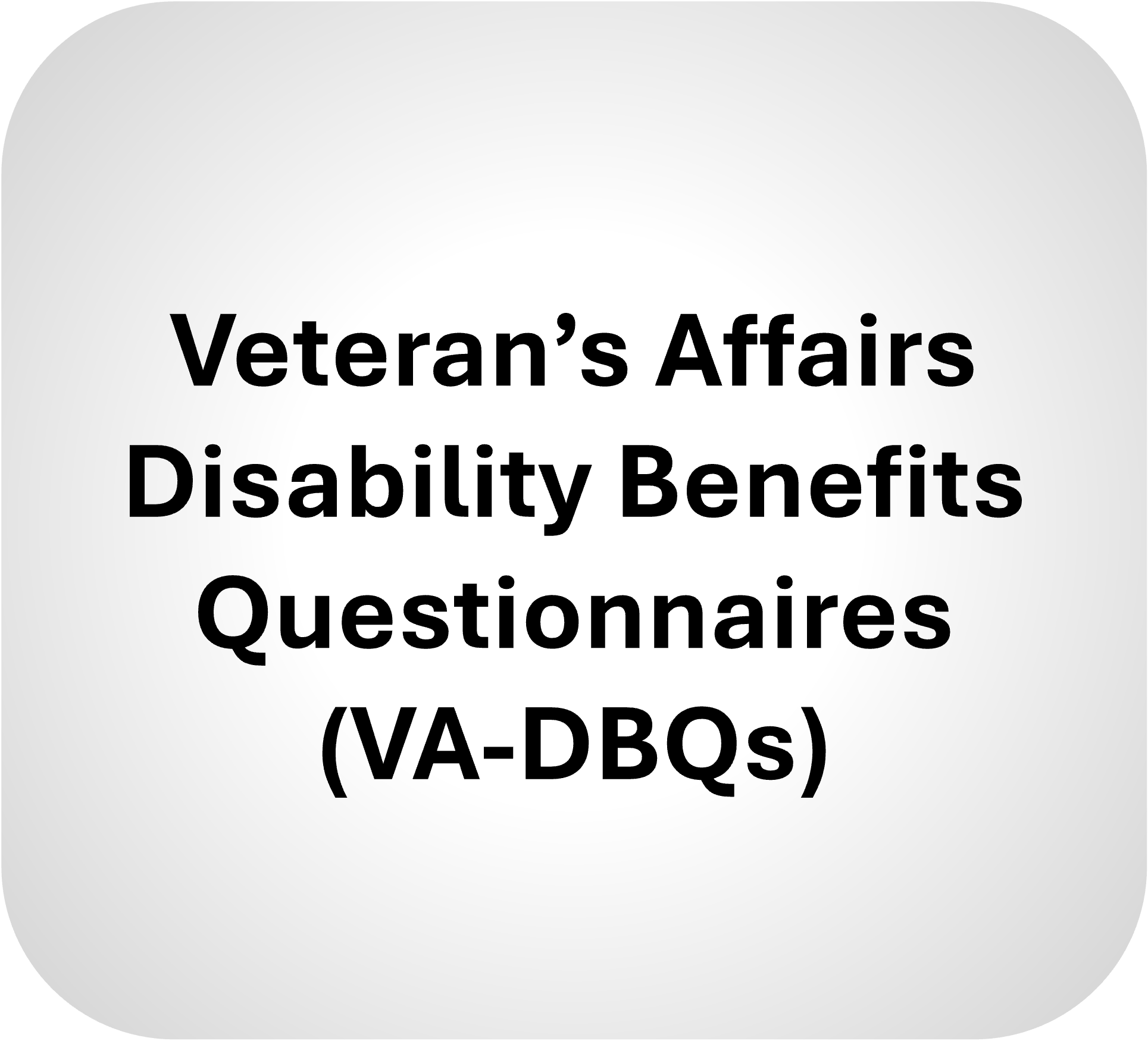 VA-DBQ Catalog