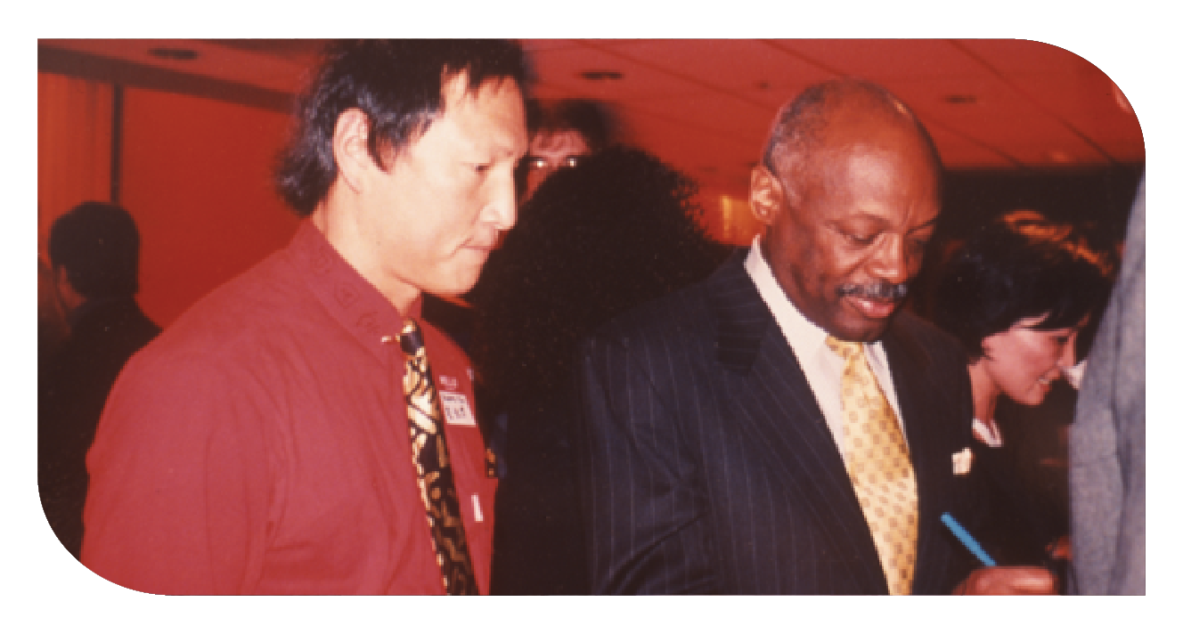 With former San Francisco Mayor Willy Brown