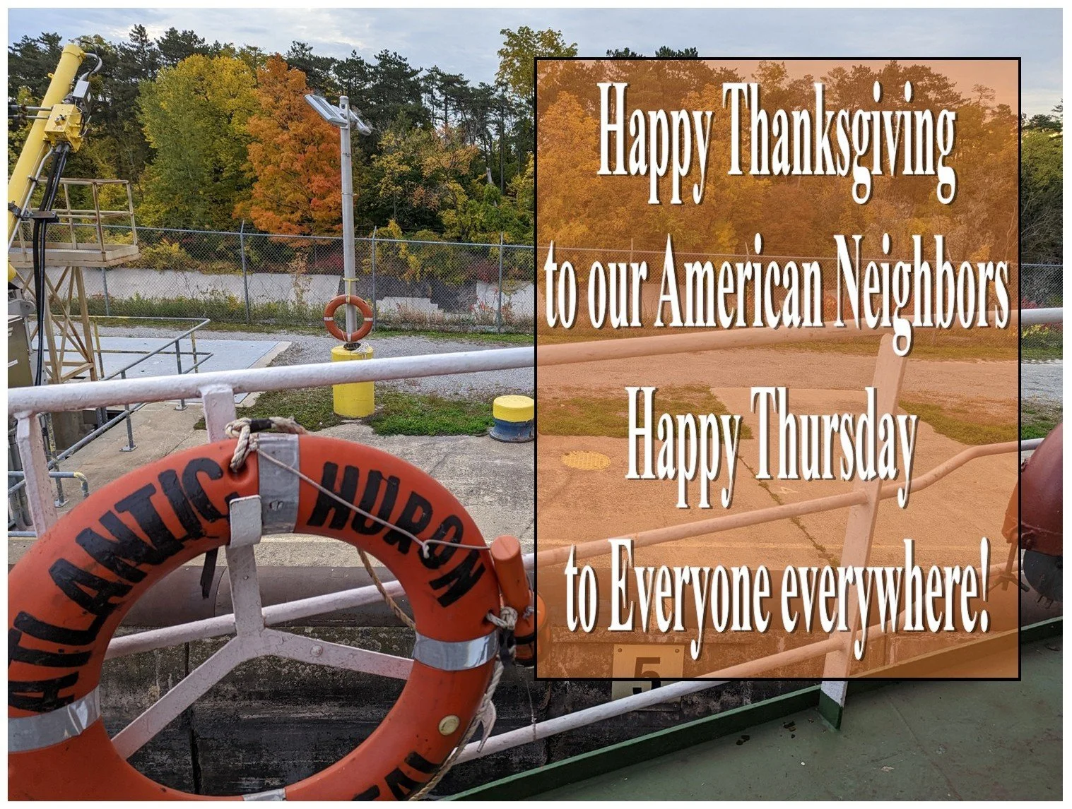 Happy Thanksgiving and Happy Thursday
