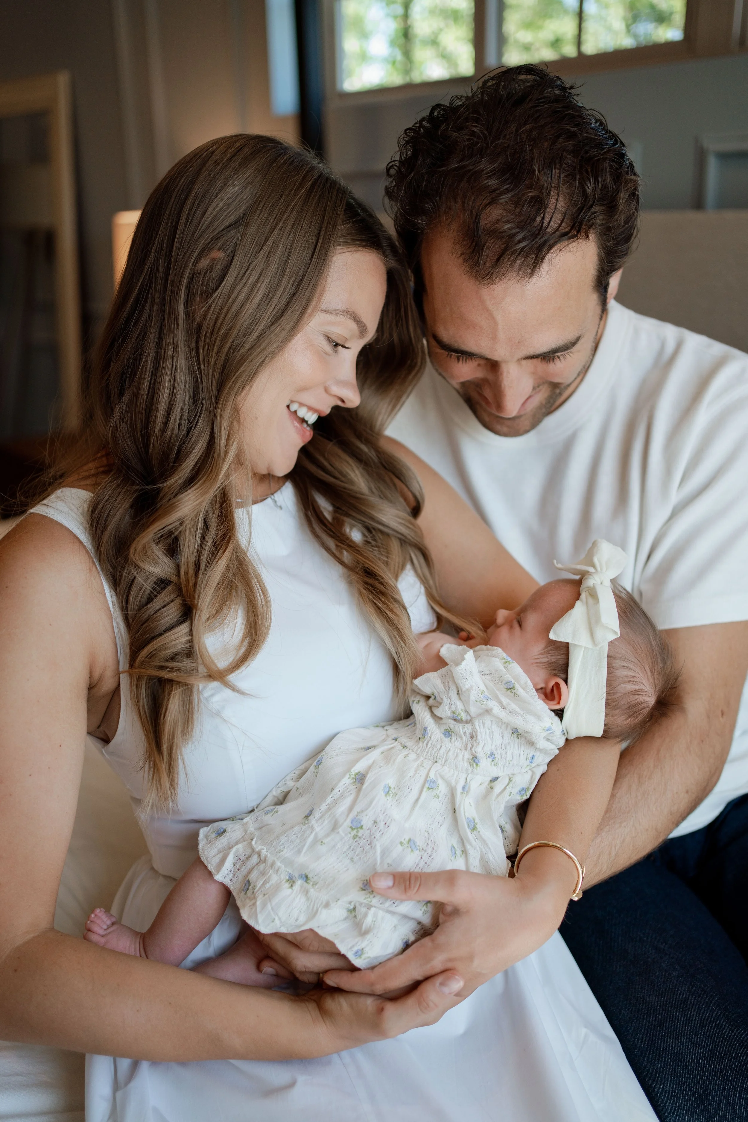 in-home newborn session with natural lighting in denver colorado