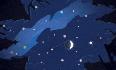 night sky slow zoom