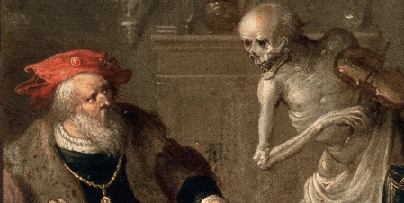 animated skeleton portrait with violin