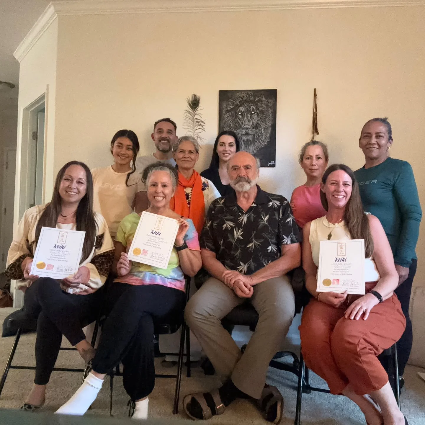 Another beautiful memory from my Reiki One class in Folsom, CA - with this wonderful group.