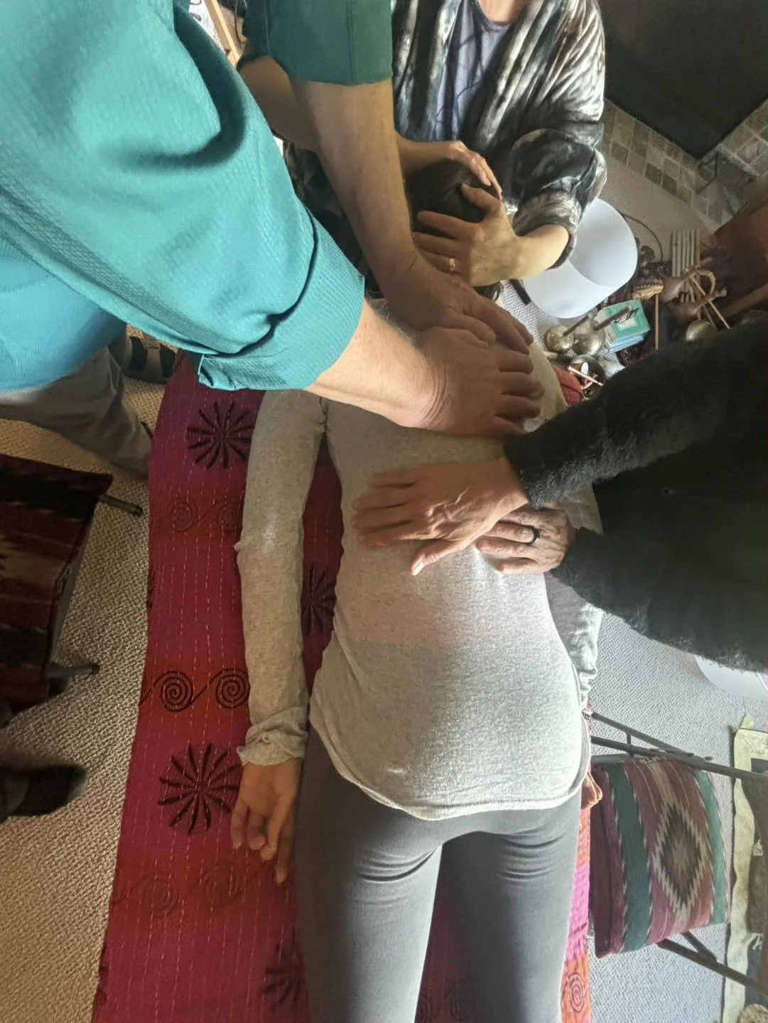 All hands on deck during this Reiki class. The magic continues to unfold...