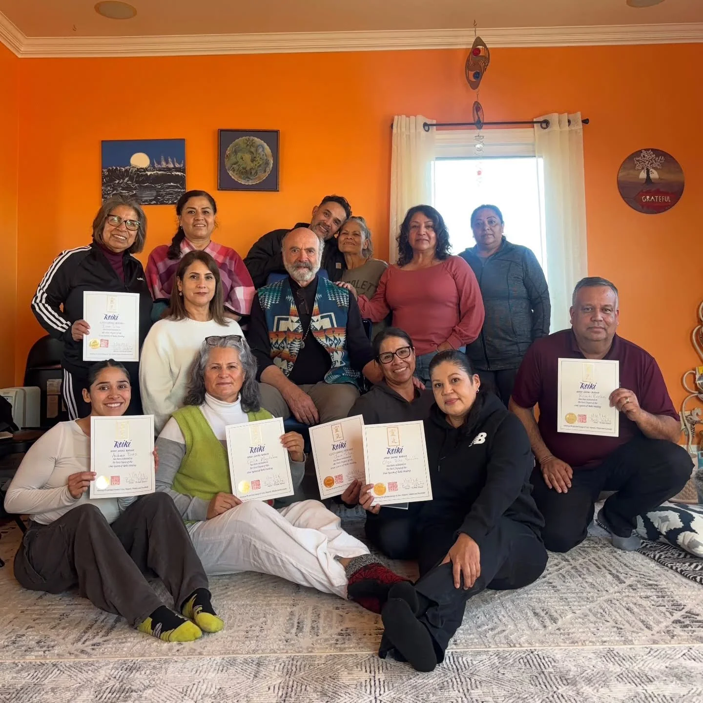 Another fine weekend in Santa Cruz teaching these amazing humans First Degree Reiki.