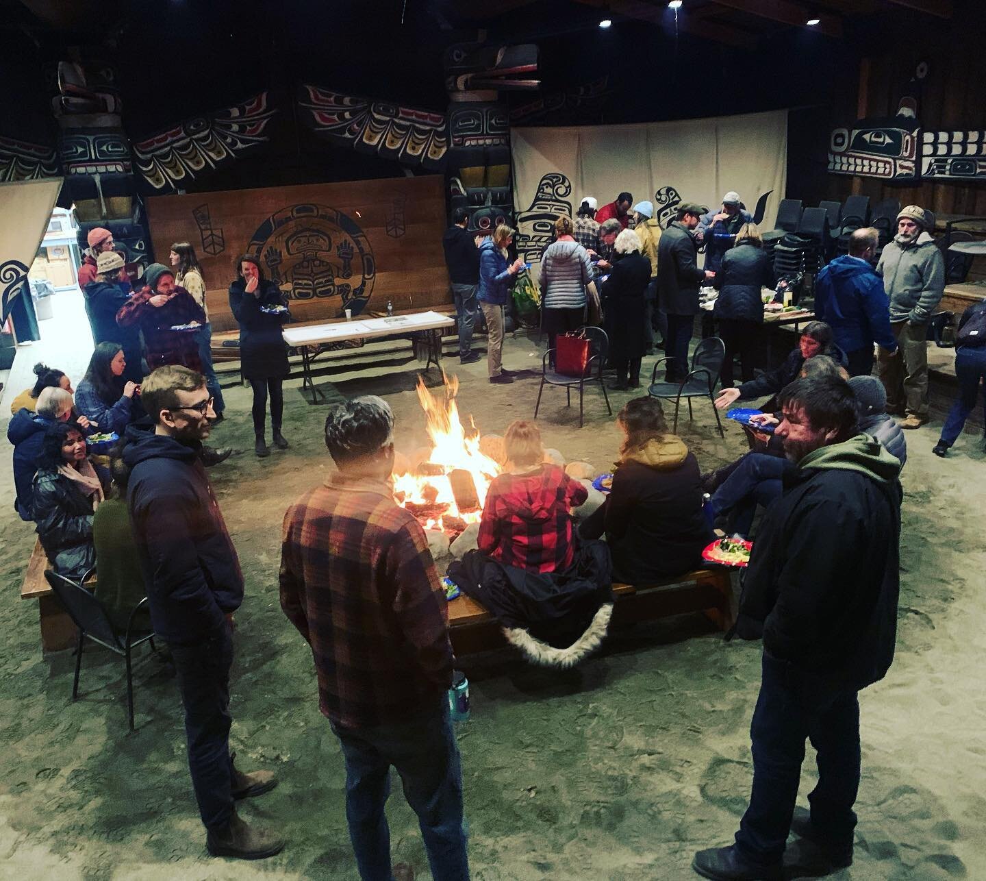 Gilakas&rsquo;la! Shout out to all the incredible organizers of the #OldGrowth rally last month &amp; for the leadership of @davidmungoknox for hosting in the Bighouse the evening before. 
The Awinakola team was honoured to March alongside everyone! 