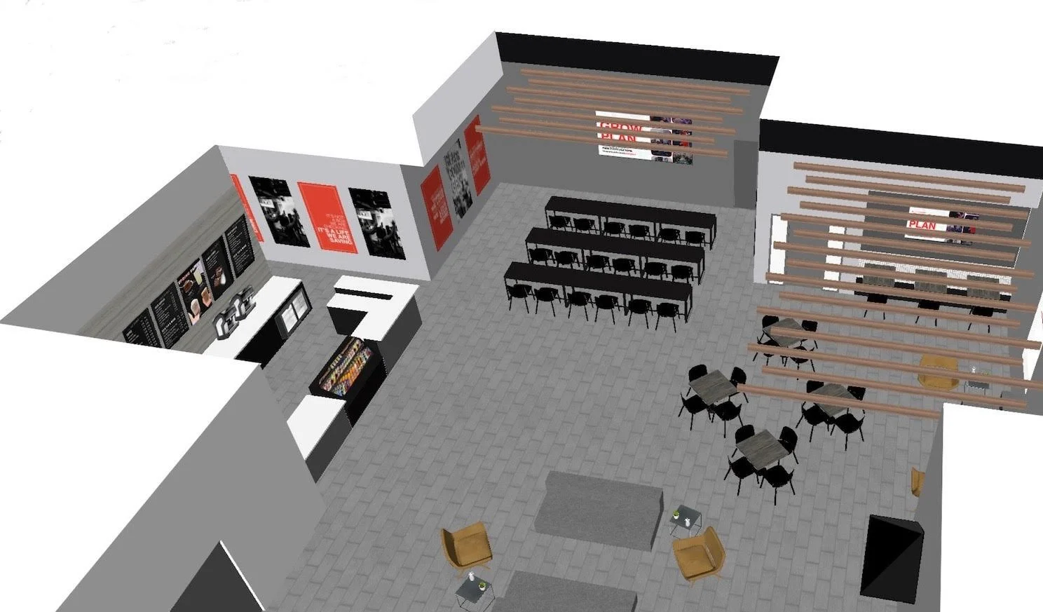Commercial, Interior, Church, Aerial, Institutional