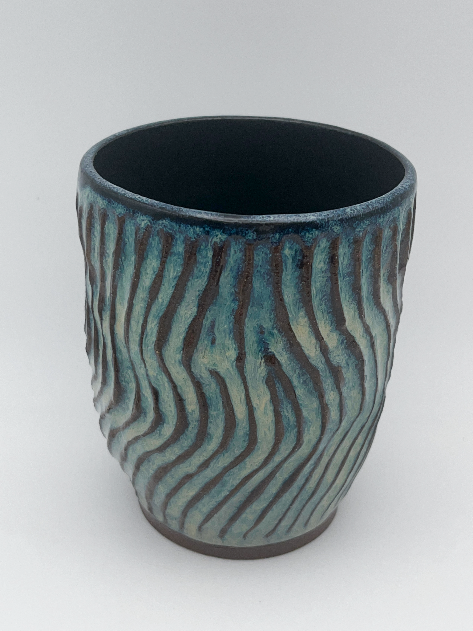 Carved Lines - Textured Vase