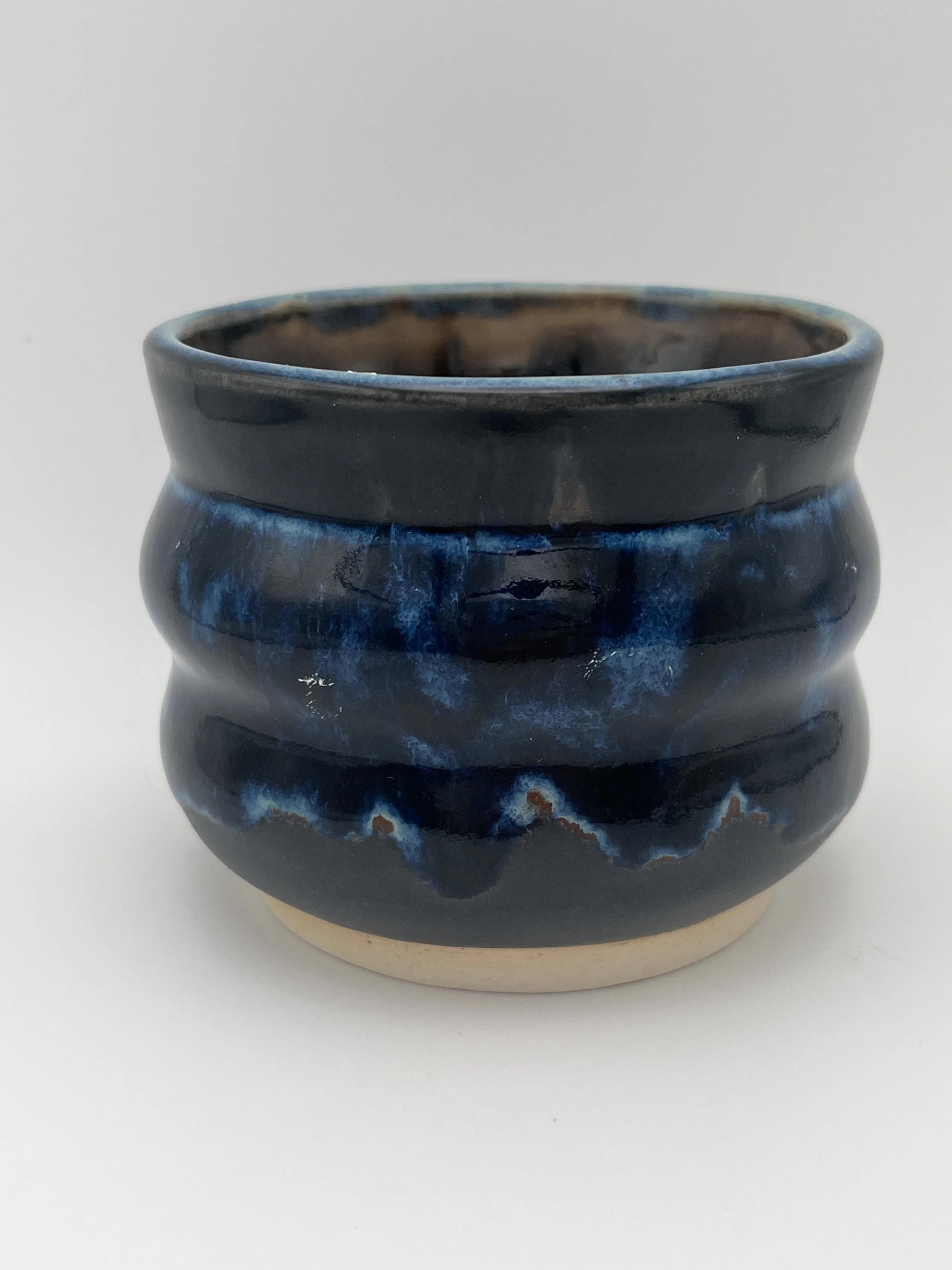Black & Blue Bubble Vase or Cup