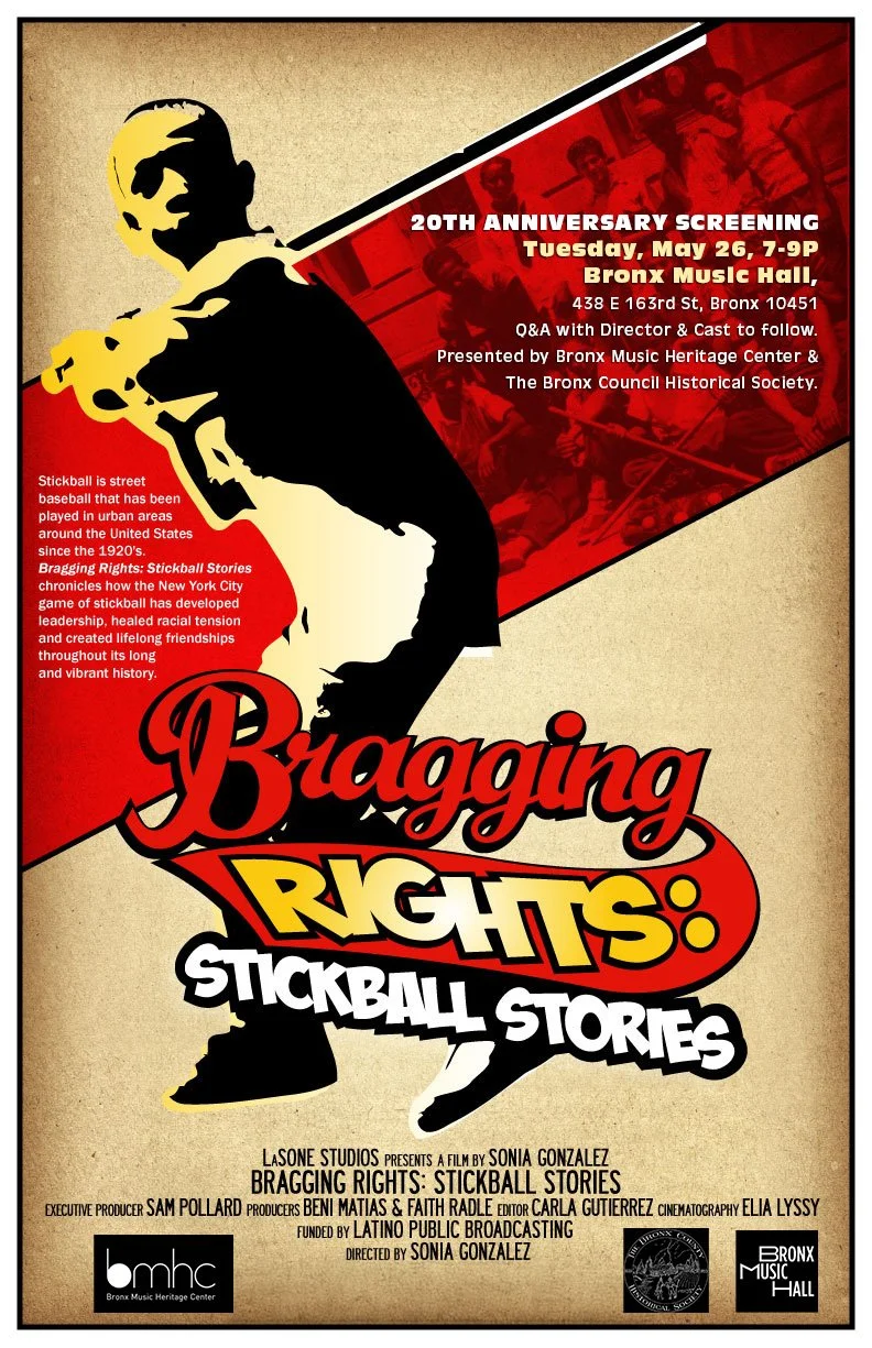 flyer for bragging rights stickball stories