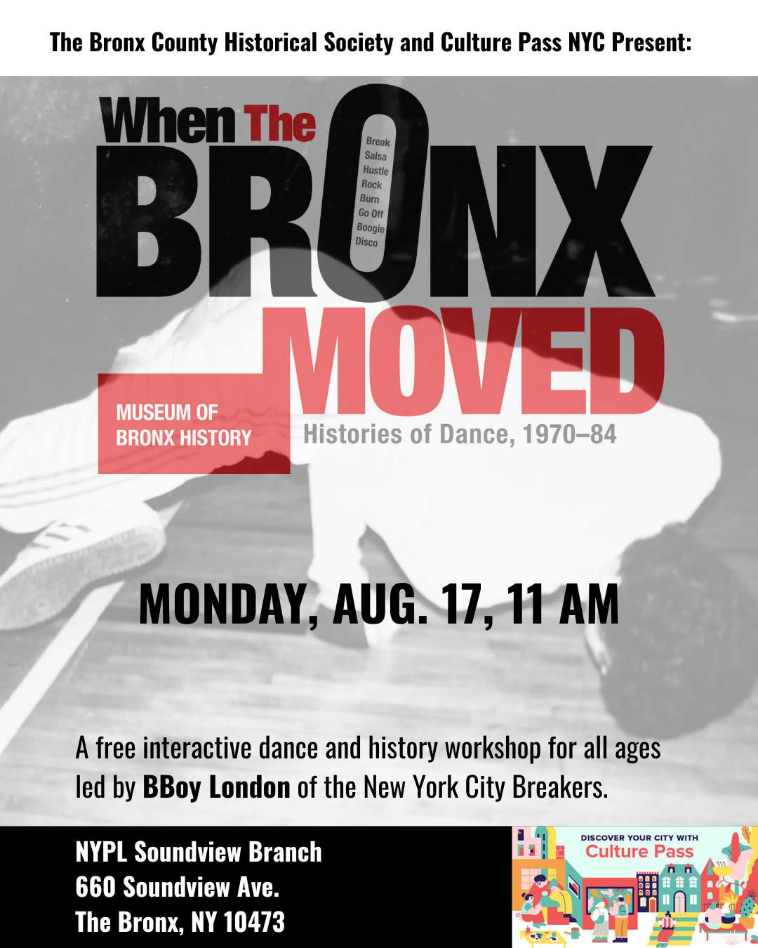 when the bronx moved history and dance workshop culture pass aug 17