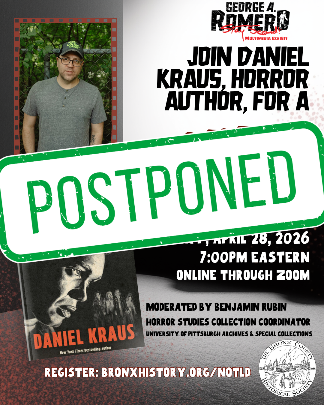 flyer for book talk on partially devoured