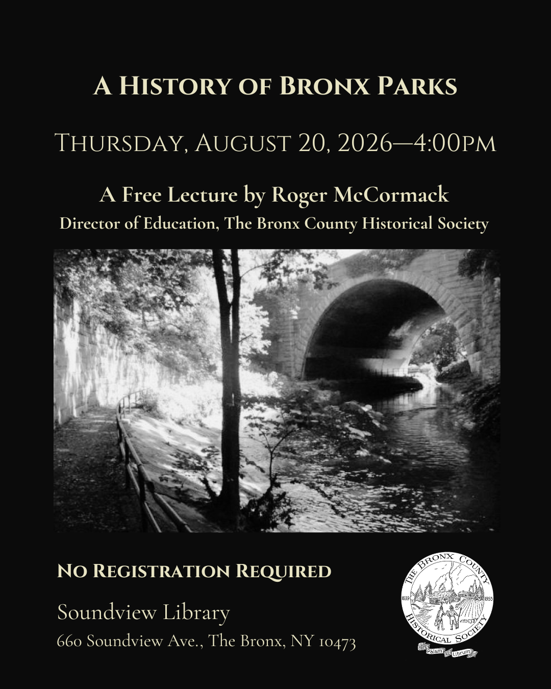 history of soundview lecture august 20 2026