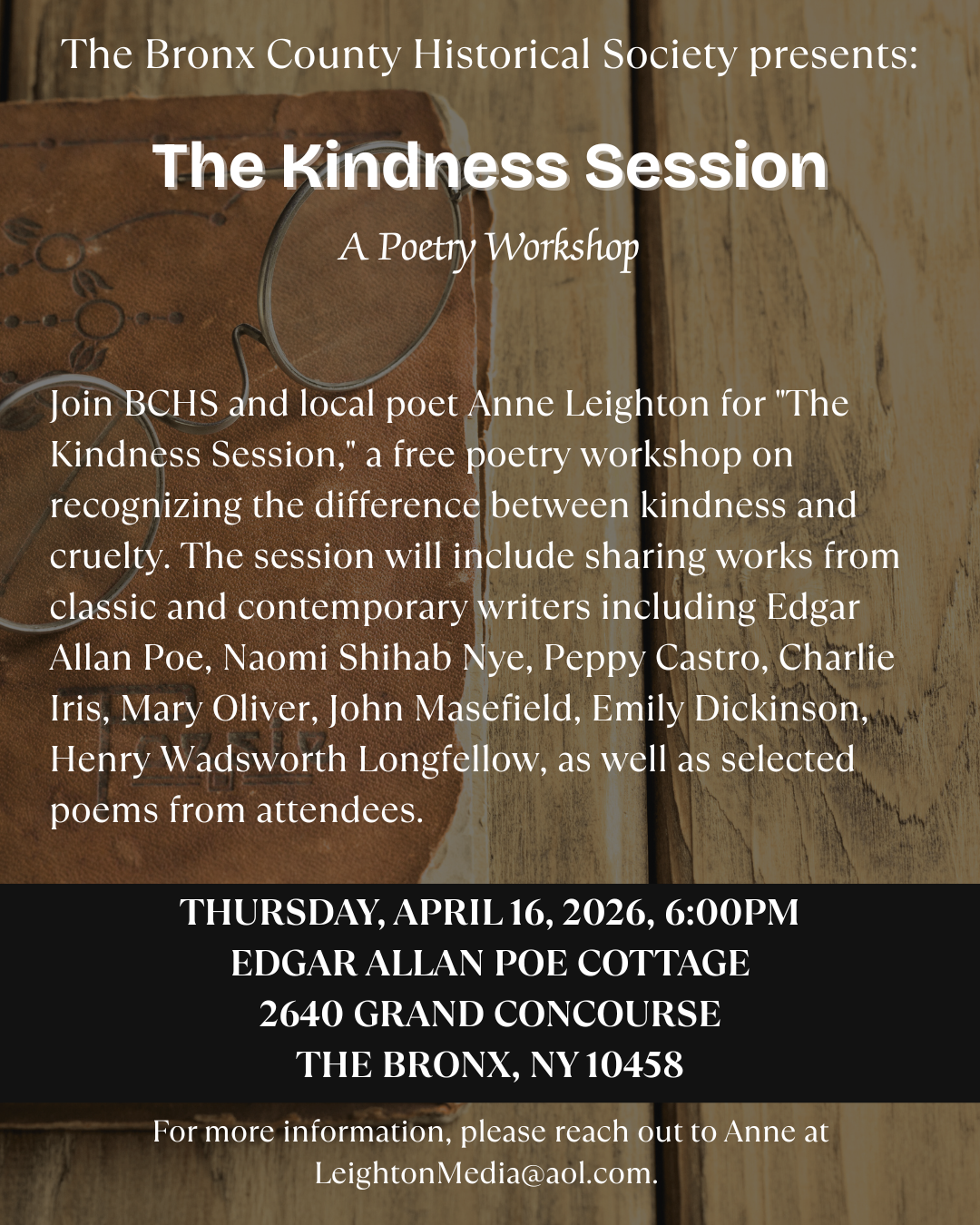 Kindness Session april 2026 flyer