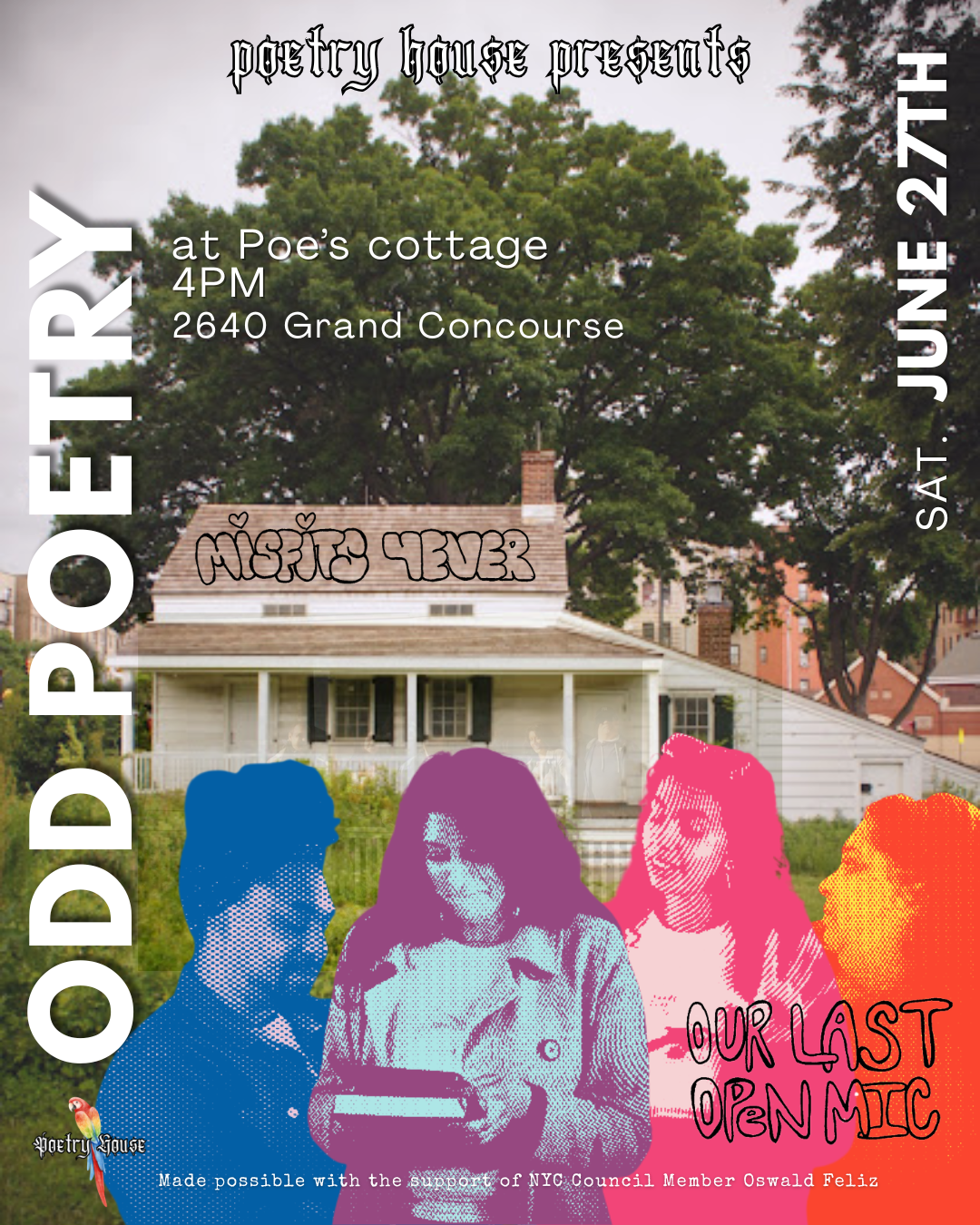 odd poetry open mic at poe cottage june 27
