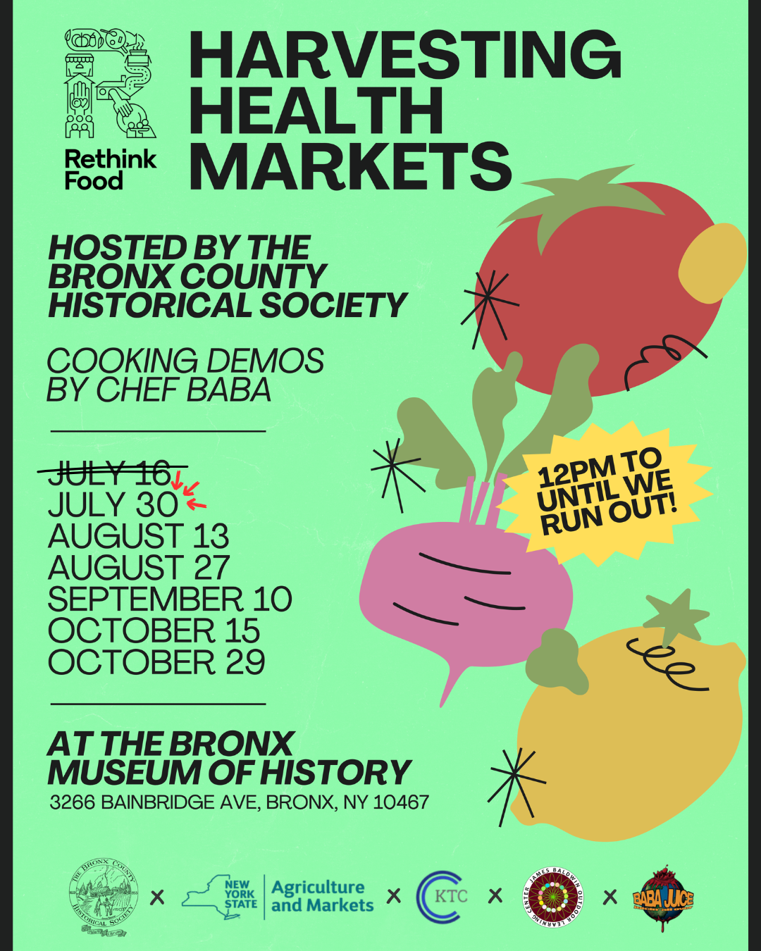 harvesting health market 7/30 flyer