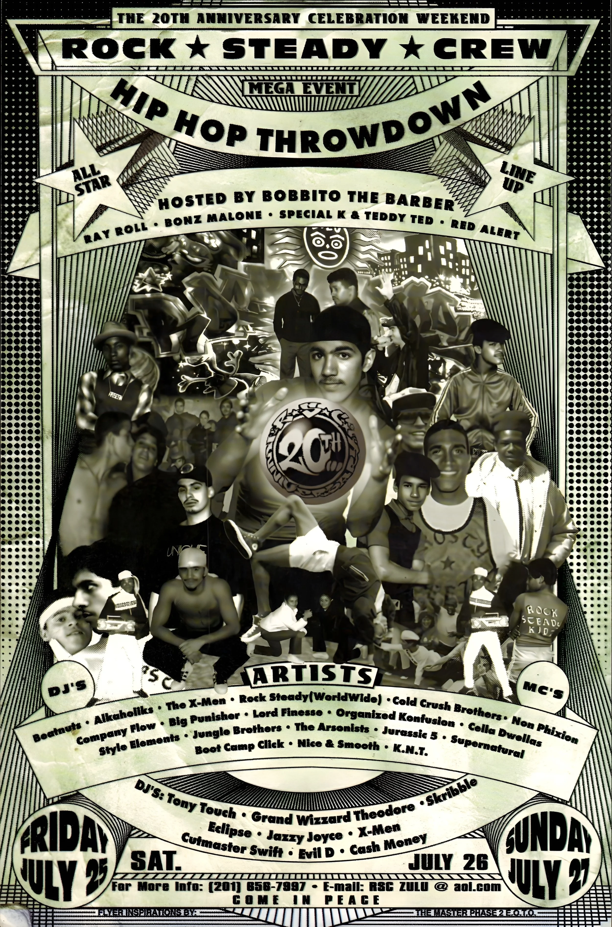 Flyer for the 20th anniversary of Rock Steady Crew, 1997. Courtesy of Bboy London.
