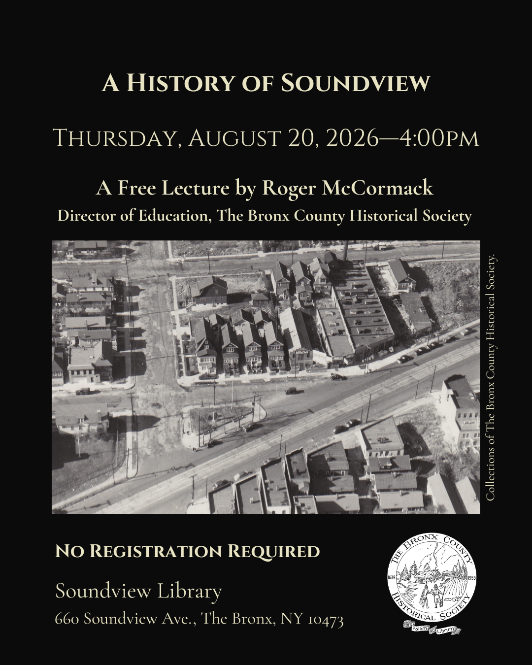 history of soundview lecture august 20 2026