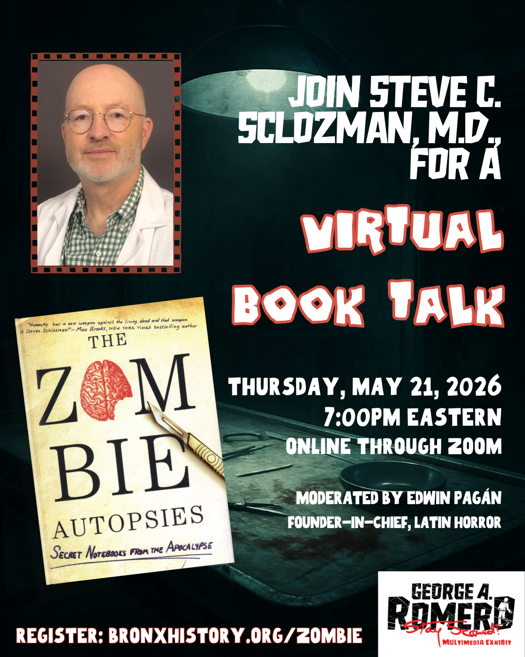 zombie autopsies virtual book talk