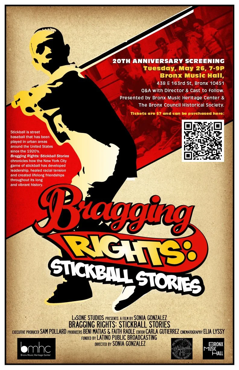 flyer for bragging rights stickball stories