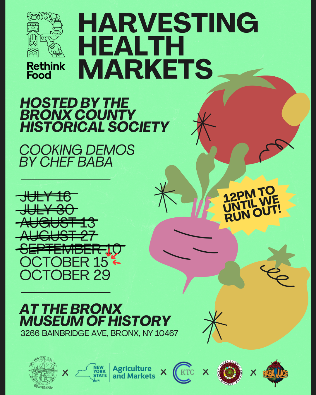 harvesting health market 10/15 flyer