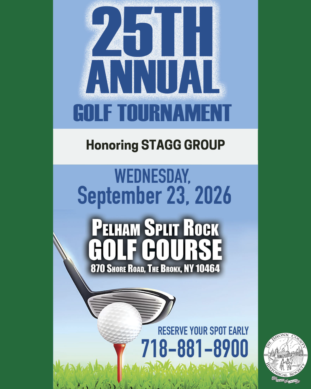 25th annual golf tournament