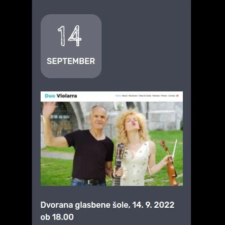 Concert Duo Violarra, Radlje ob Dravi, Slovenia