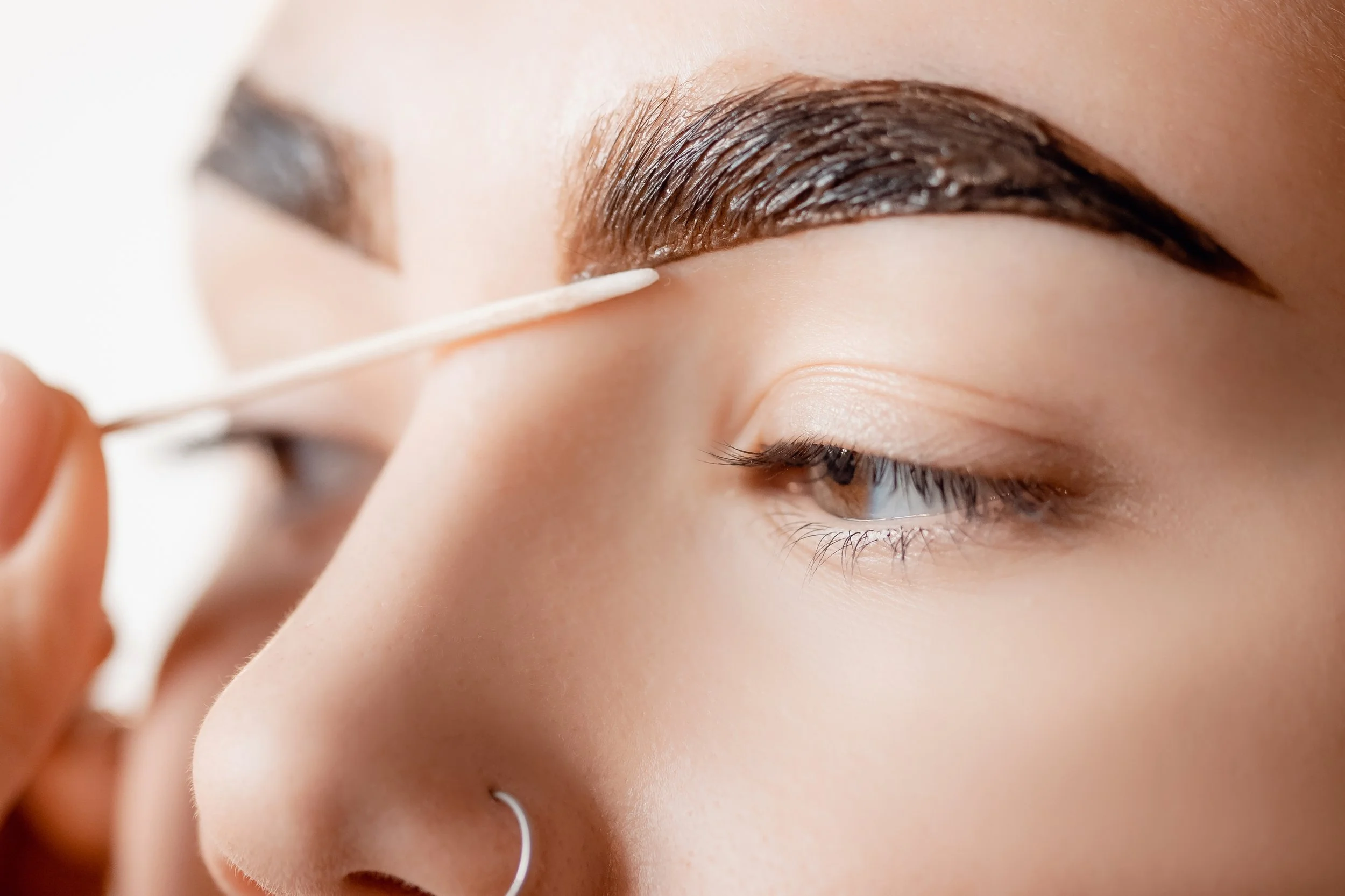 Brow tinting and Brow Lift