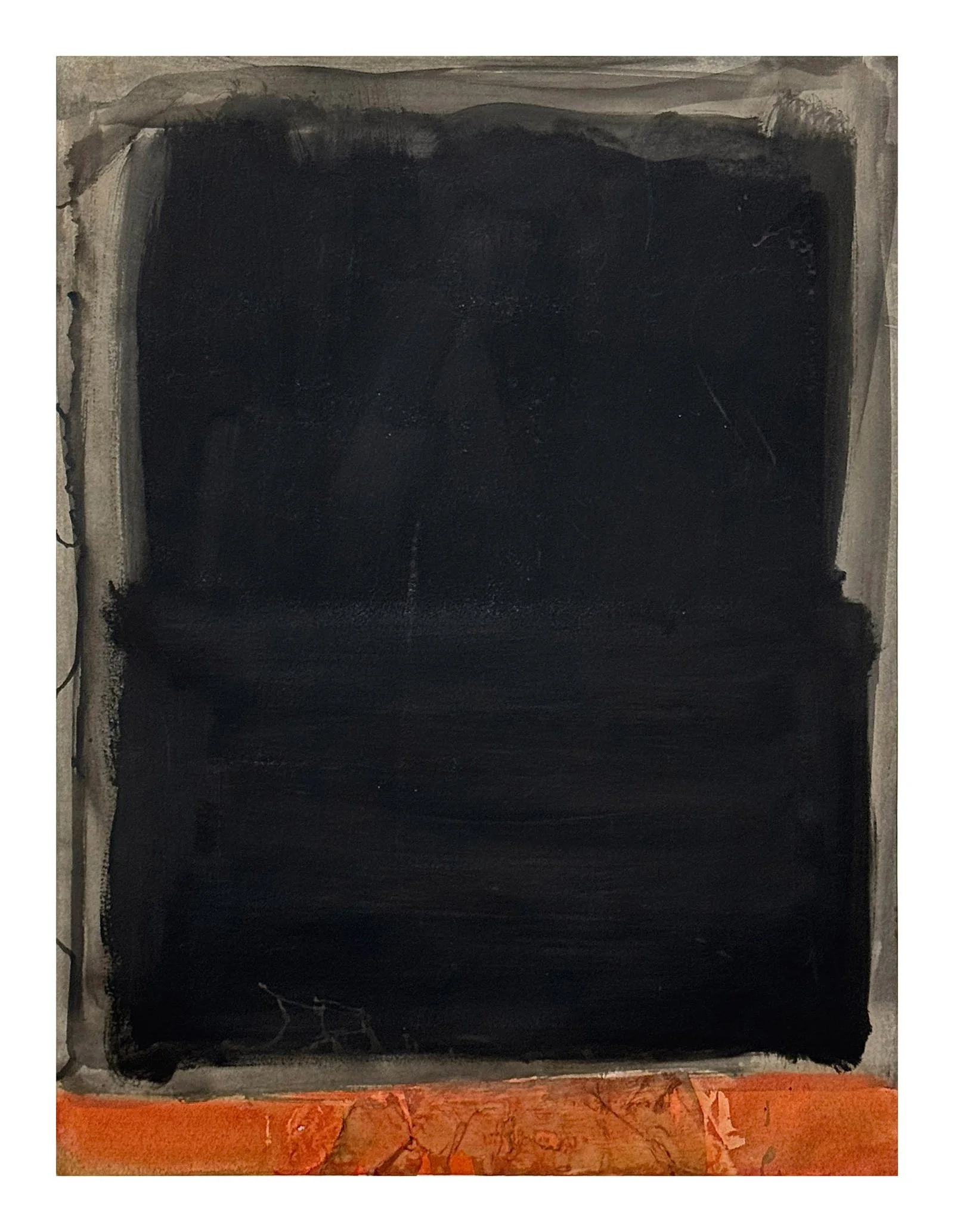 161 - 2025 Silent Night. - Burnt Orange - Deep Black - on Smoked Grey.
