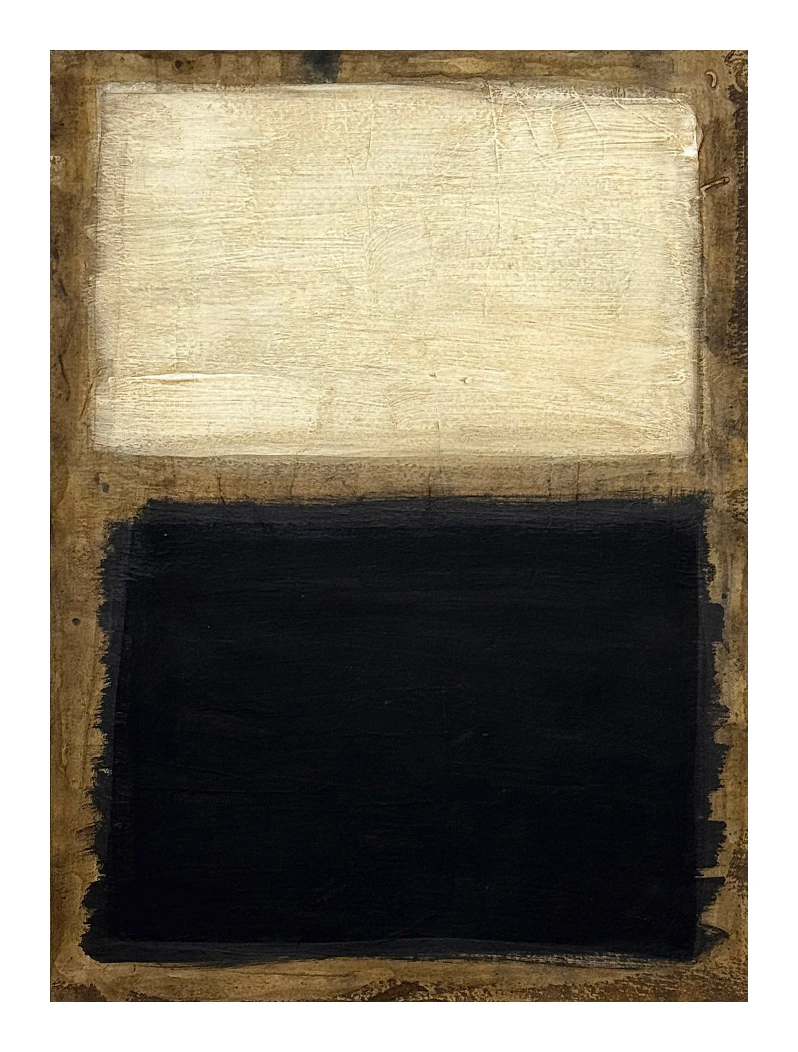 7 - 2026 "Abstract minimalist painting by Kat Noonan, part of the 'Moments of Contemplation' collection, featuring geometric forms and a limited color palette inspired by Danish functionalism."