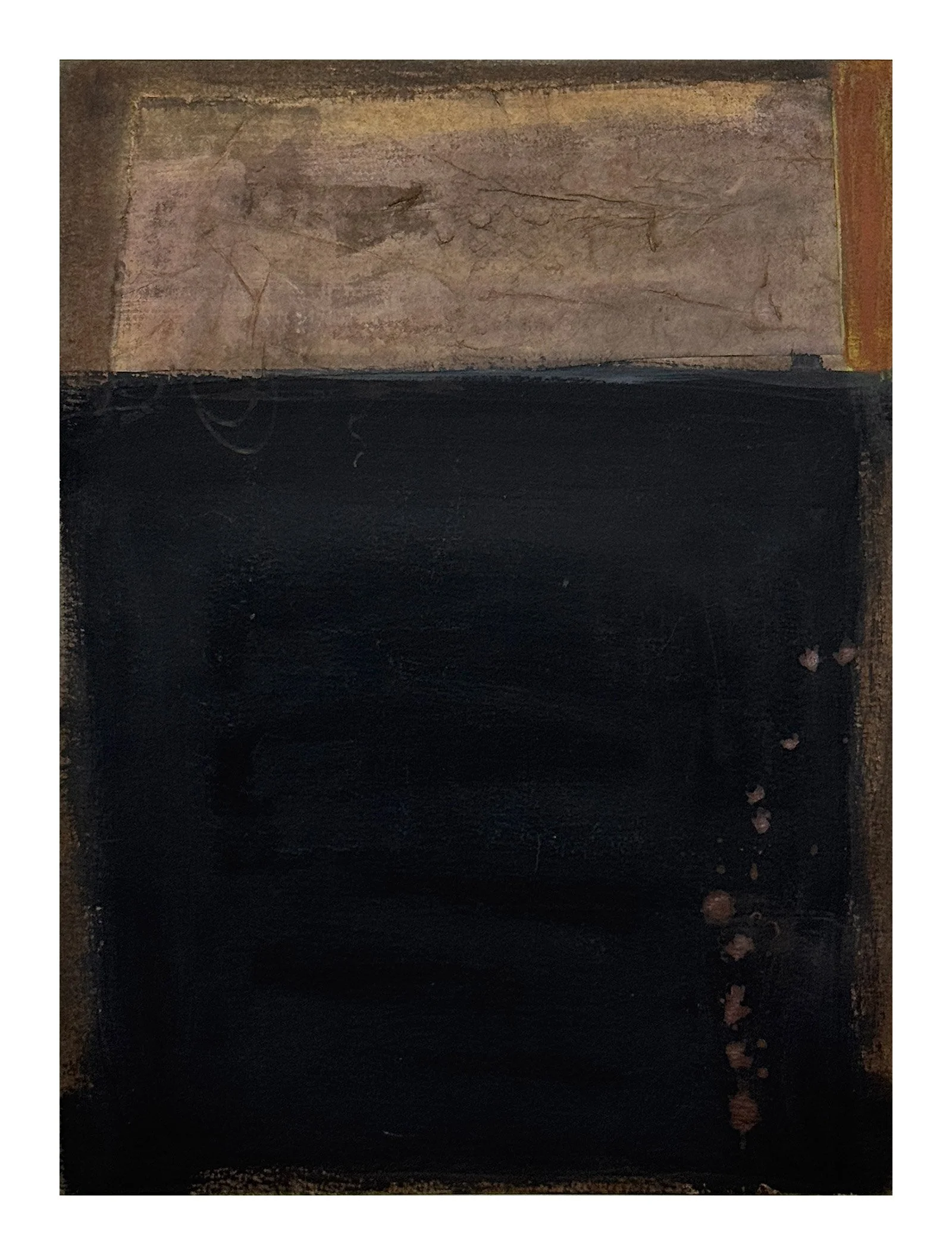 10 - 2026 - Plum & Cognac - Deep Black with Cognac drips - on Tarnished Grey