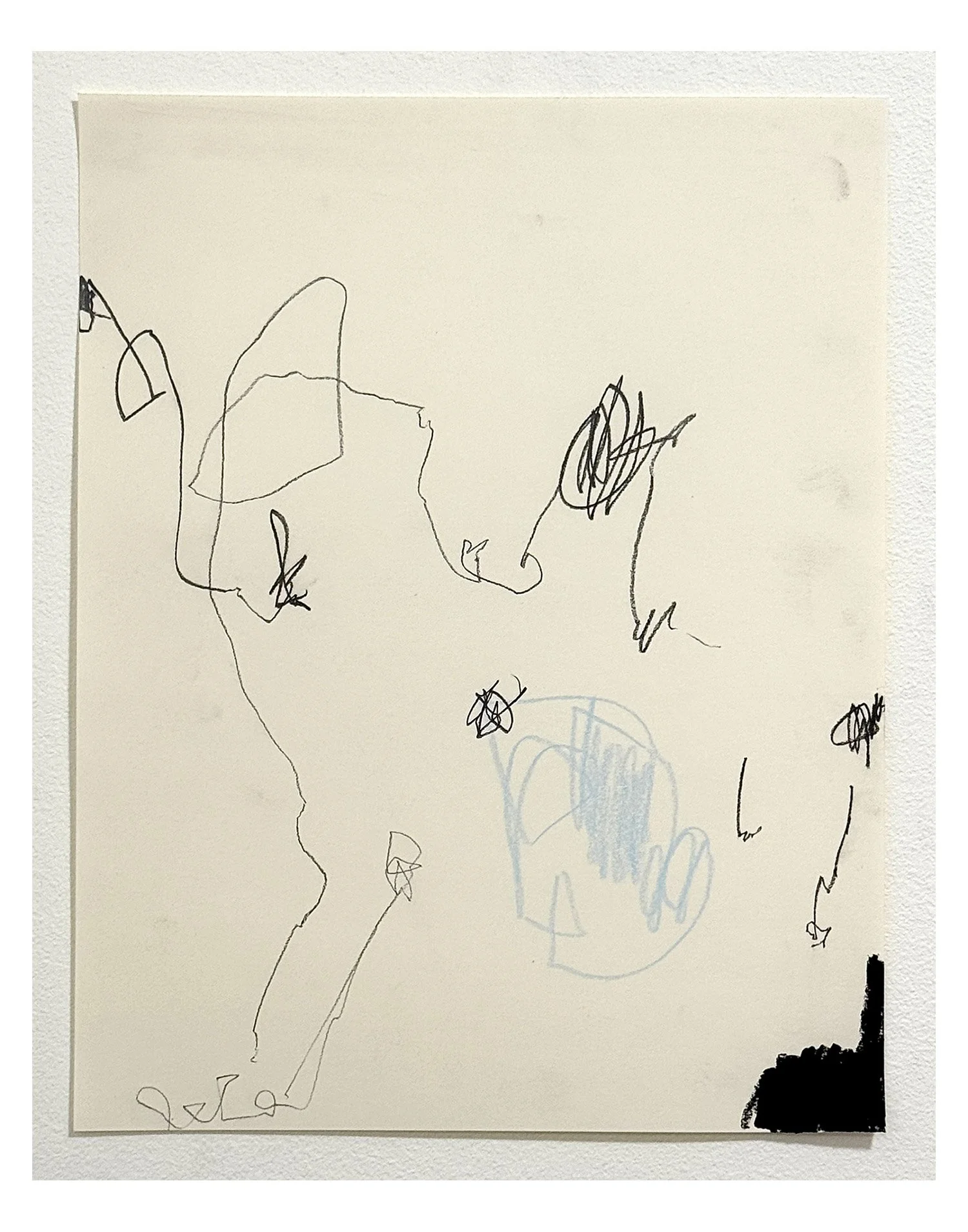 D52 - 2026 - Abstract drawing. Pencil, Colored Pencil, Crayon on Paper 11 x 14 inches