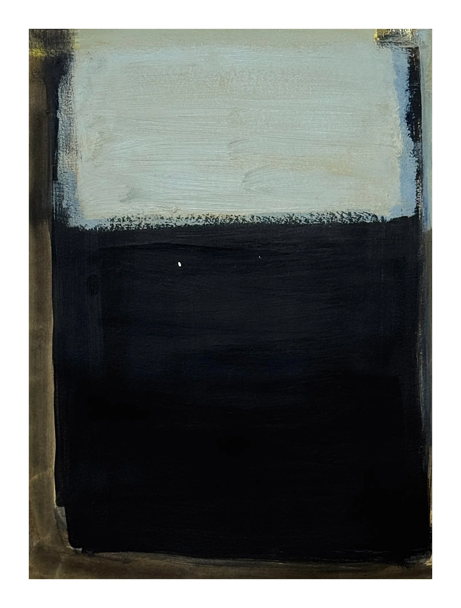 8 - 2026 "Abstract minimalist painting by Kat Noonan, part of the 'Moments of Contemplation' collection, featuring geometric forms and a limited color palette inspired by Danish functionalism."