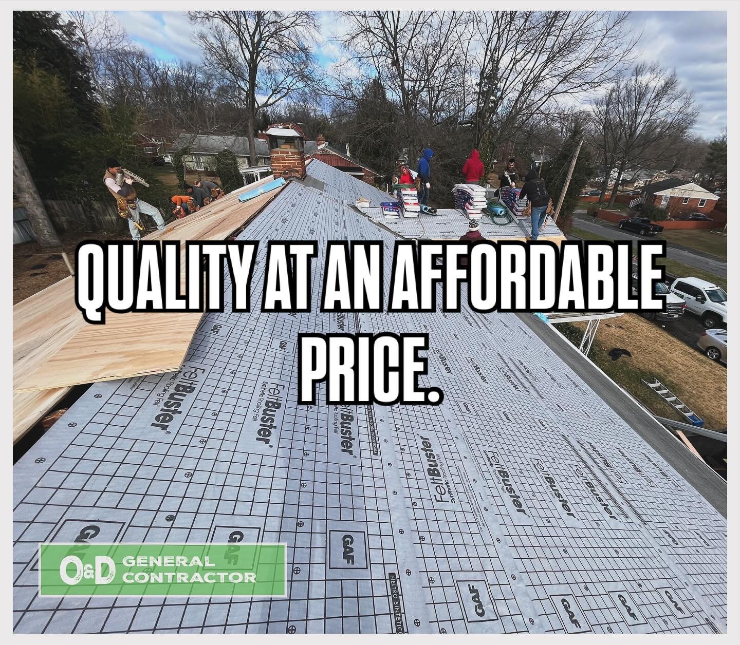 Here at O&amp;D, we put quality and craftsmanship at the forefront of our projects. We use top of the line materials and warranties in each of our projects. All while providing affordable and fair pricing options to our clients. 

For more informatio