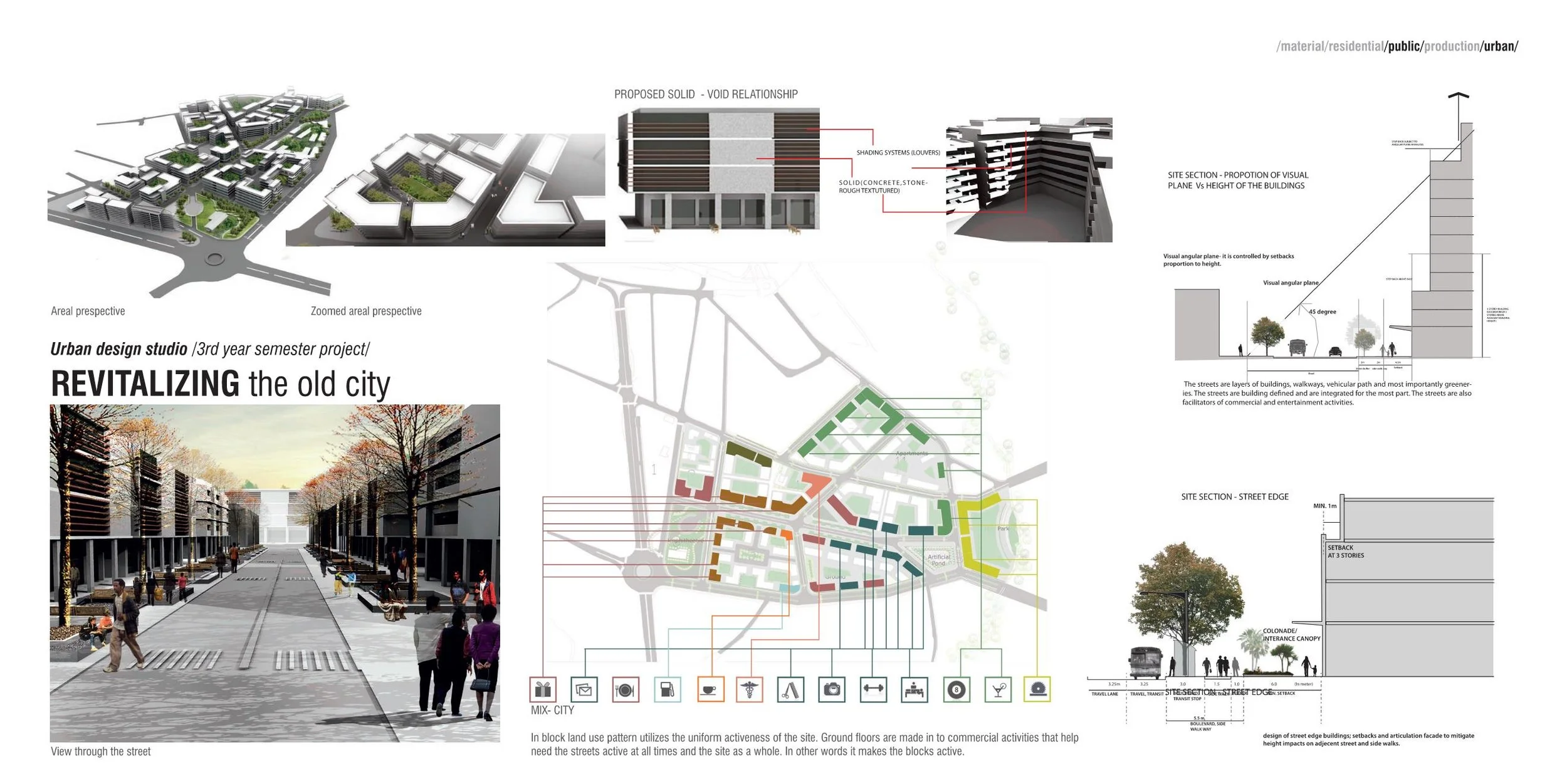 Historic block revitalization - Urban design studio, 2011